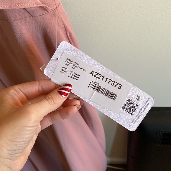 Azazie “Rylee” dress color dusty rose size 8 never worn. - Picture 6 of 7